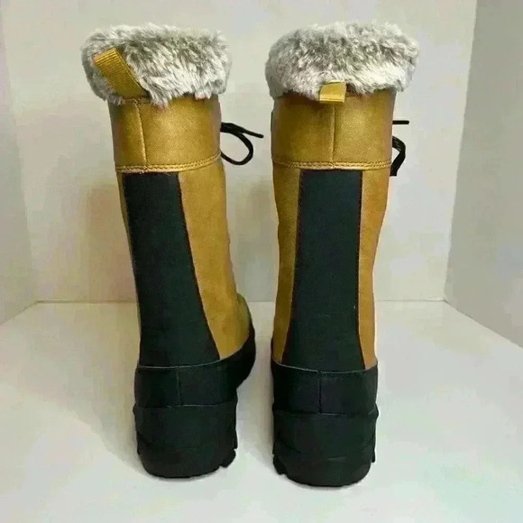 All in Motion Thermolite‎ Faux Fur Brown Womens 7 Boots Cabincore Gorpcore Snow - Picture 4 of 10